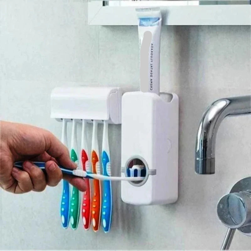 Dispenser para Pasta Dental com Porta-Escova